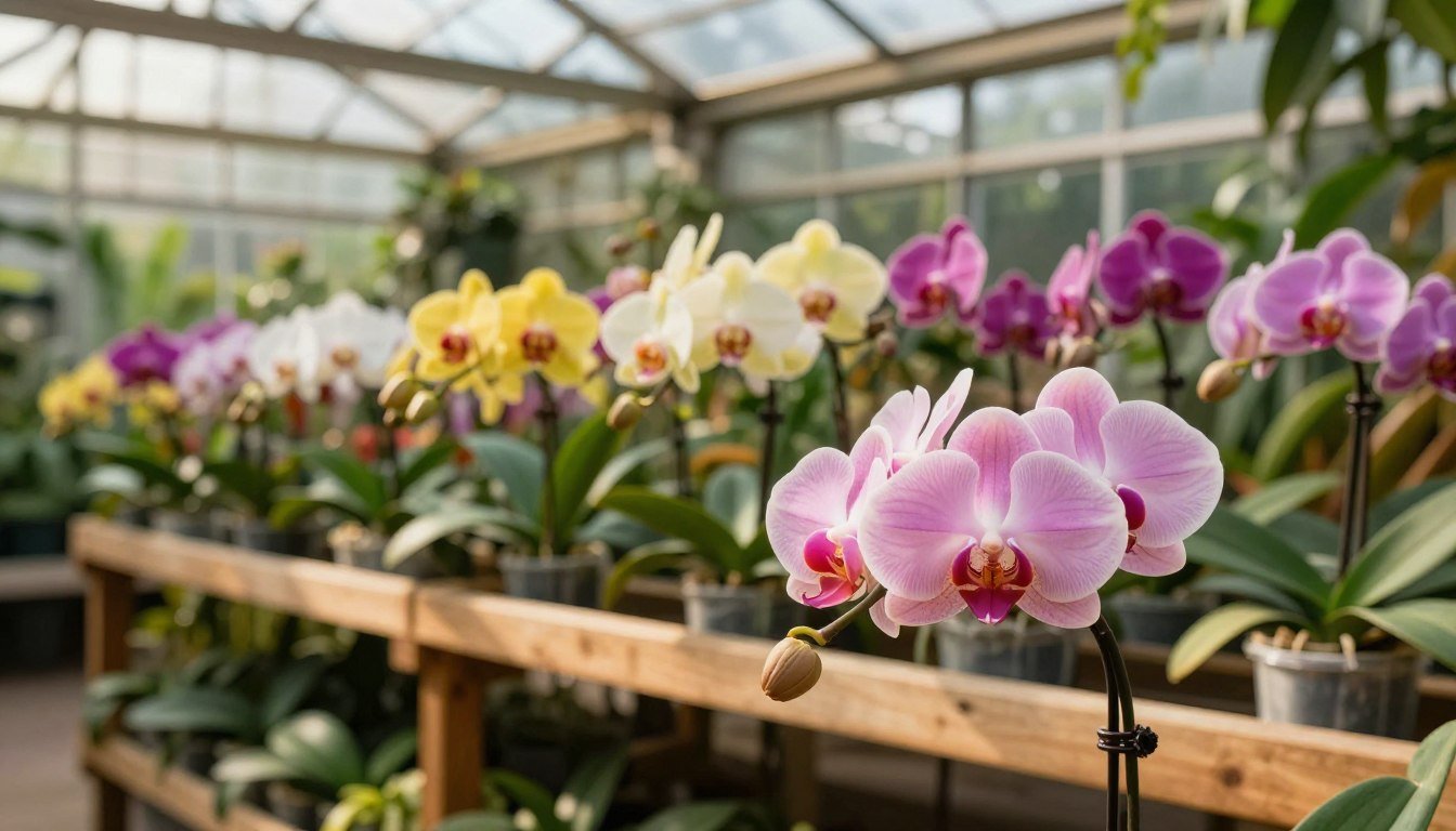 Estufa doméstica para orquídeas