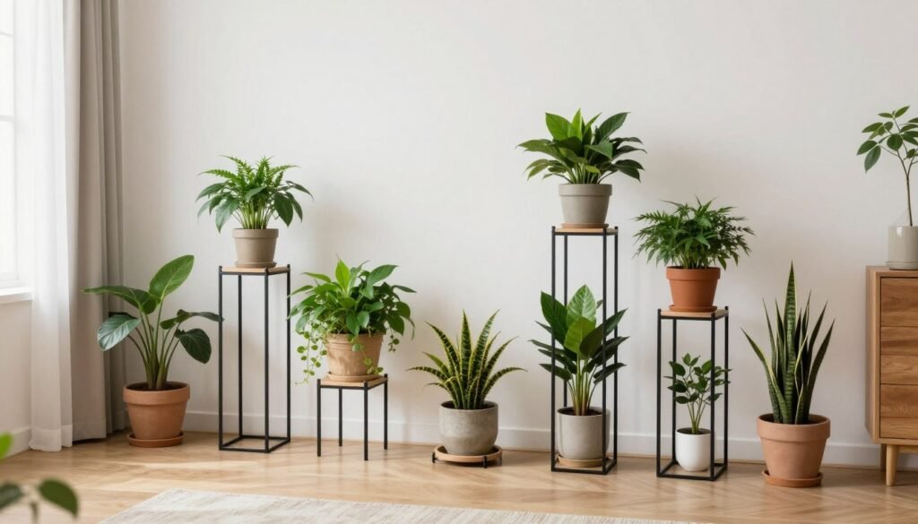 benefícios dos suportes para vasos de plantas em apartamento