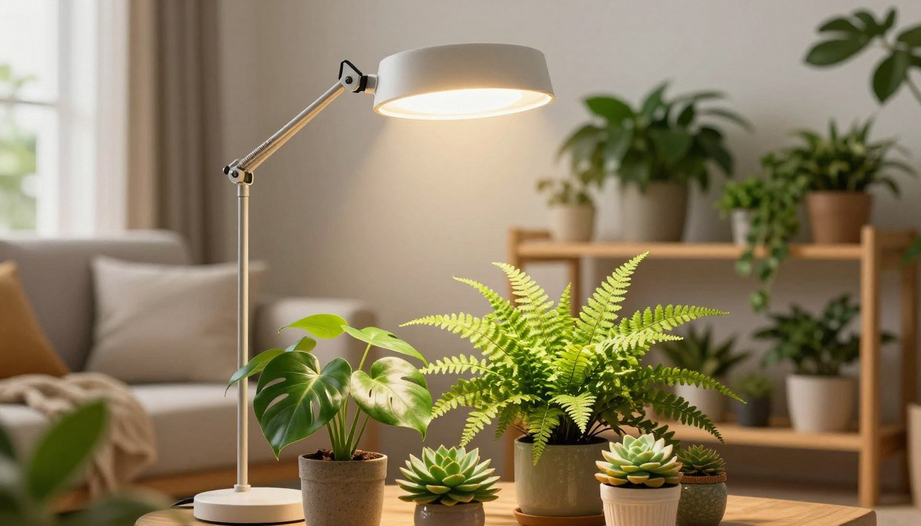 luminária para plantas