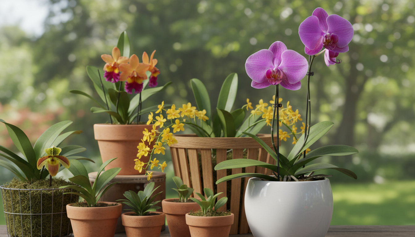 vasos para orquídeas