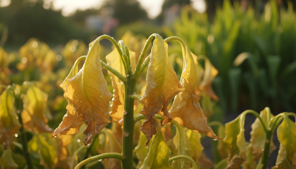 folhas amarelas excesso de água folhas amarelas excesso de água