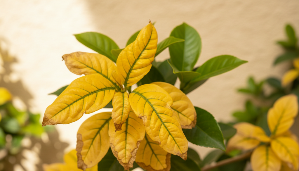 planta com folha amarela planta com folha amarela