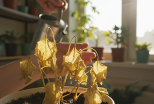 planta murcha mesmo regando