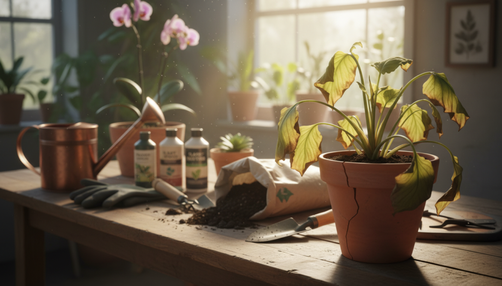 planta murcha o que pode ser