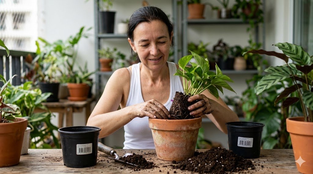 planta precisa trocar de vaso