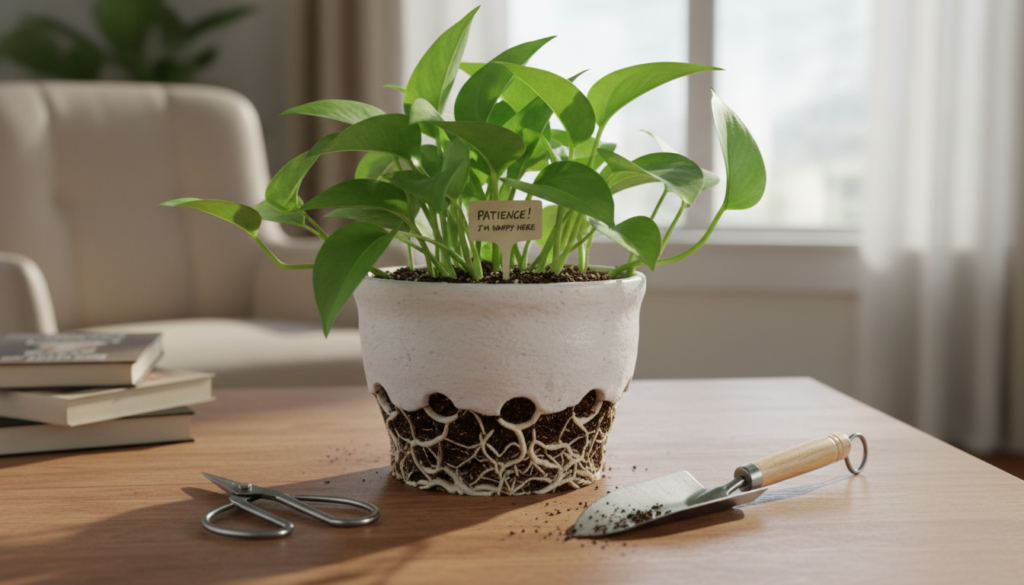 quando trocar o vaso da planta