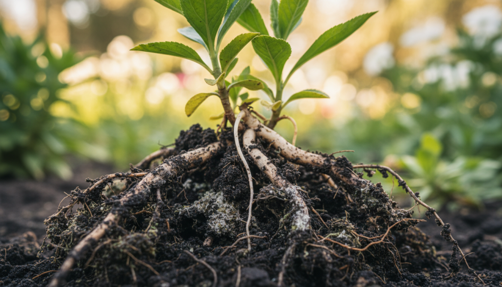 planta com raiz podre sintomas