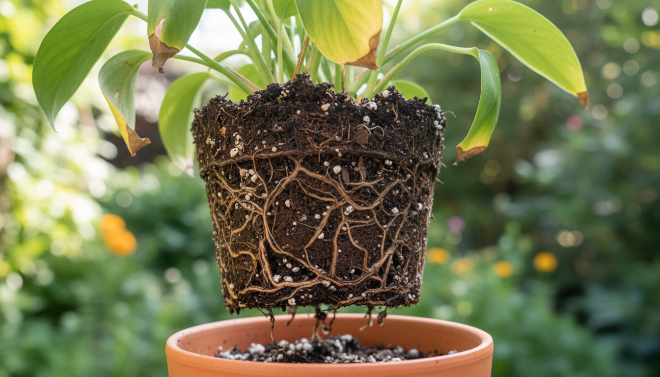 raiz podre em plantas