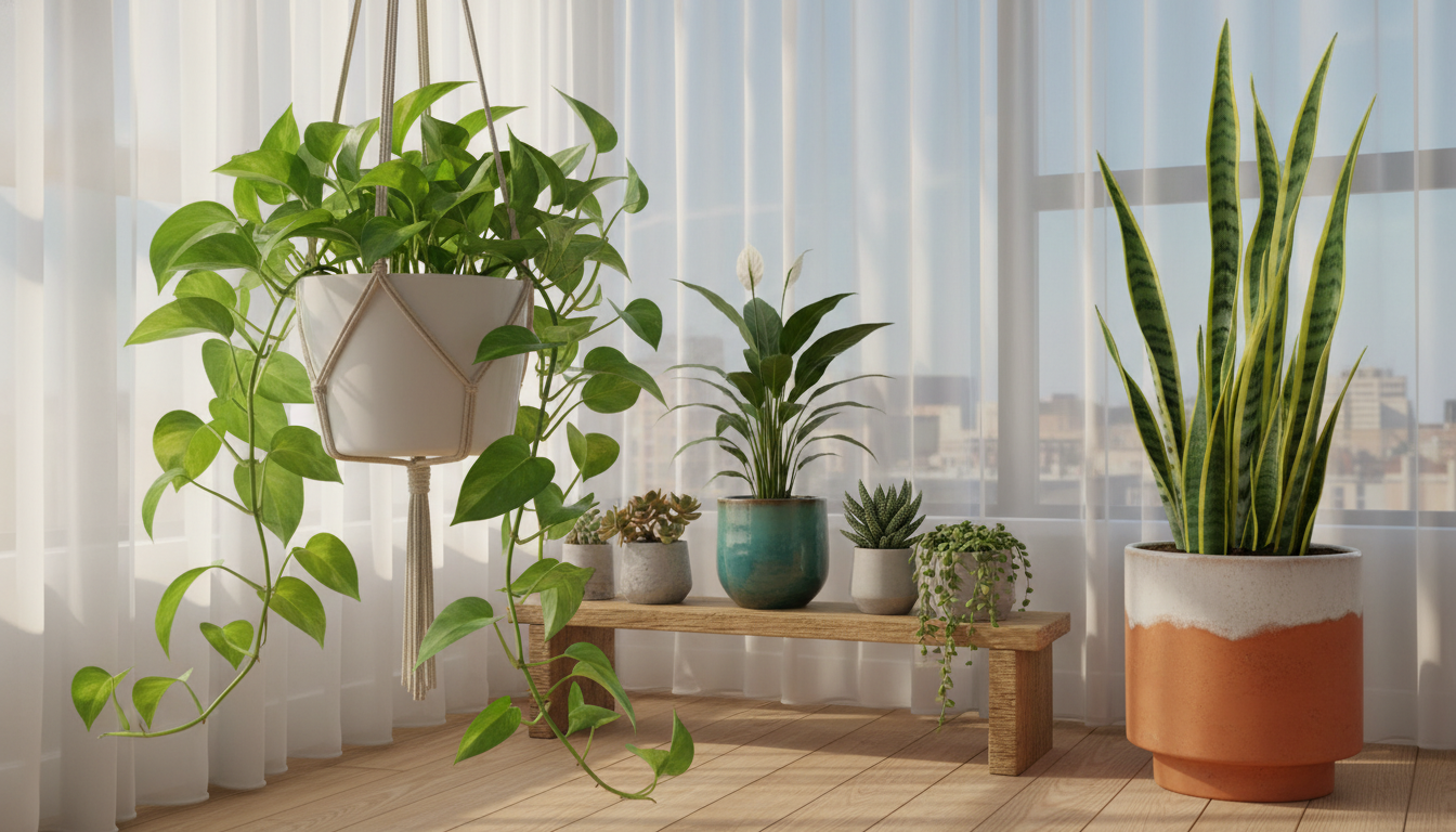 plantas fáceis de cuidar em apartamento