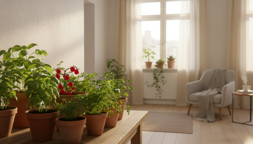 horta em apartamento pequeno
