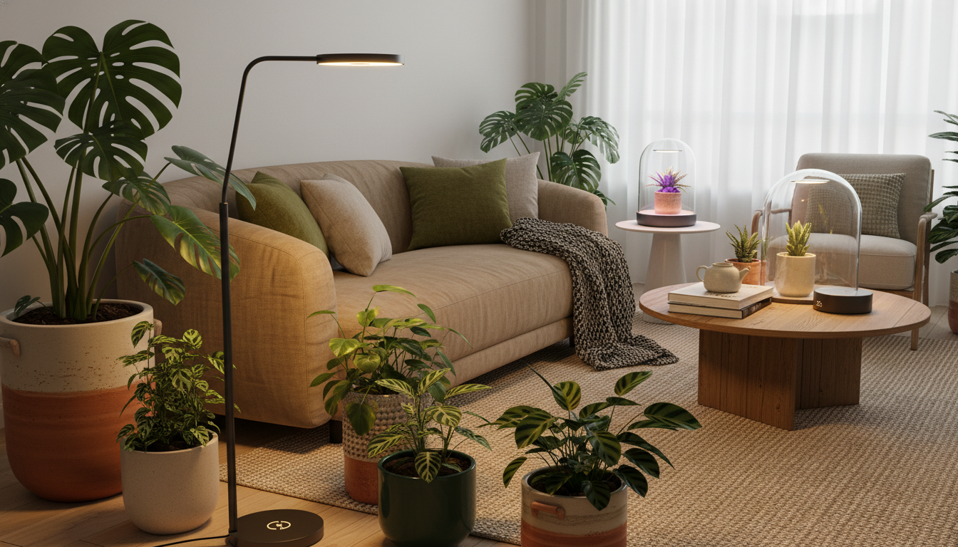 melhor luminária para plantas
