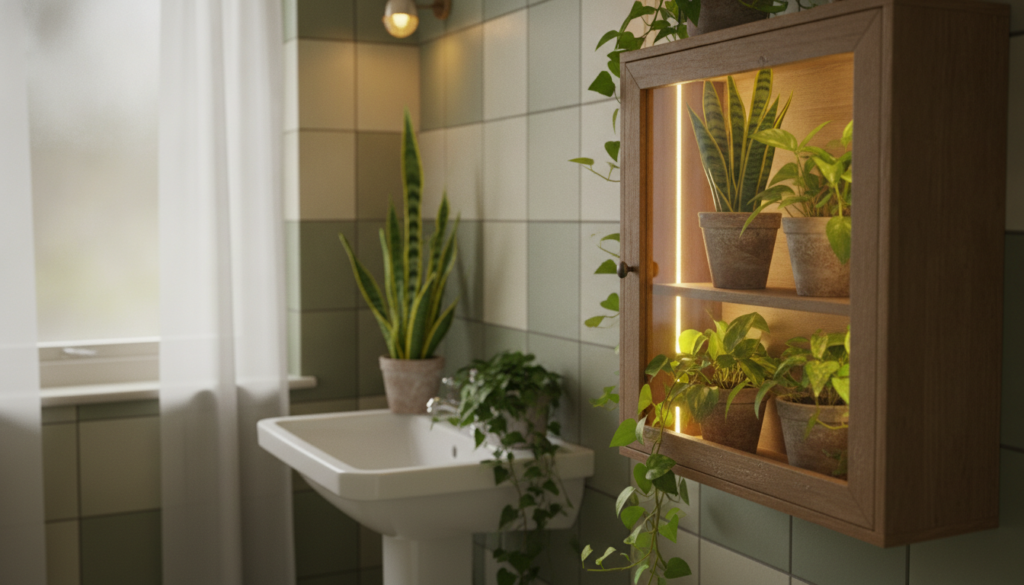plantas para banheiro sem janela